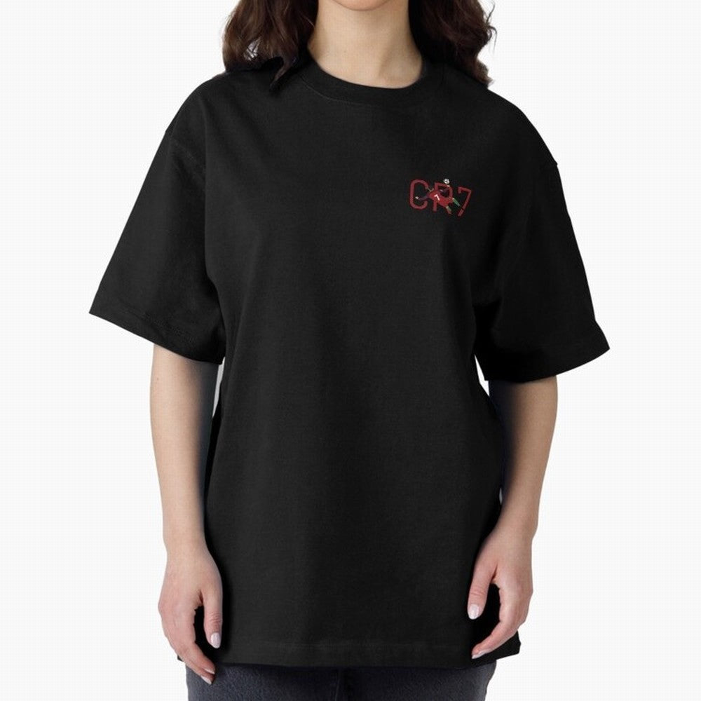Ronaldo Oversized T-Shirt Embrace the FIFA World Cup 2026 Group Stage Journey through Cristiano Ronaldo, Haaland and CR7 Highlights, Brazil Pride, Championship Spirit, Famous Goals, Roaring Crowds and International Football Unity; Perfect for