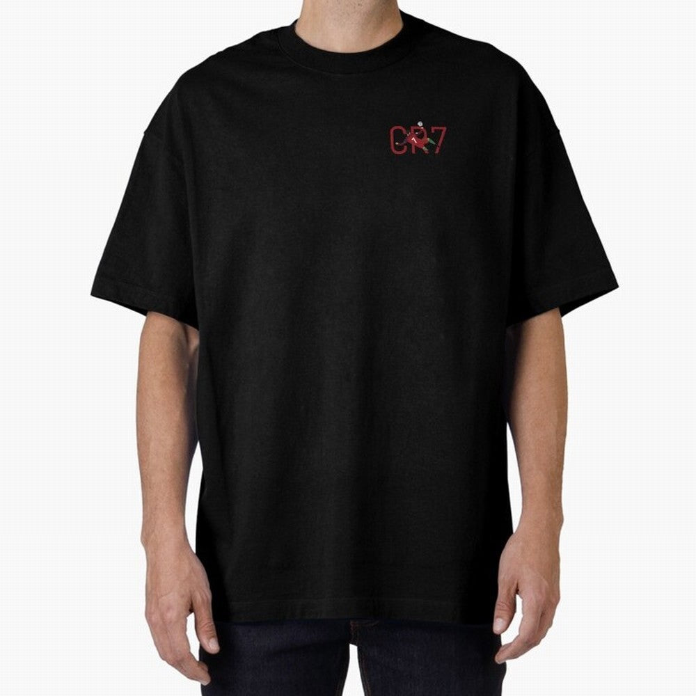 Ronaldo Oversized T-Shirt Embrace the FIFA World Cup 2026 Group Stage Journey through Cristiano Ronaldo, Haaland and CR7 Highlights, Brazil Pride, Championship Spirit, Famous Goals, Roaring Crowds and International Football Unity; Perfect for