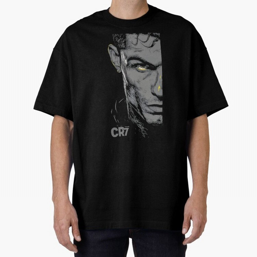 Cristiano Ronaldo Goat 7 Oversized T-Shirt Bring Home FIFA World Cup 2026 Group Stage for Fans of Cristiano Ronaldo, Haaland and CR7 and Brazil, Portugal and Argentina, Bringing Football Festival Excitement, Trophy Ambitions, Country Rivalries and