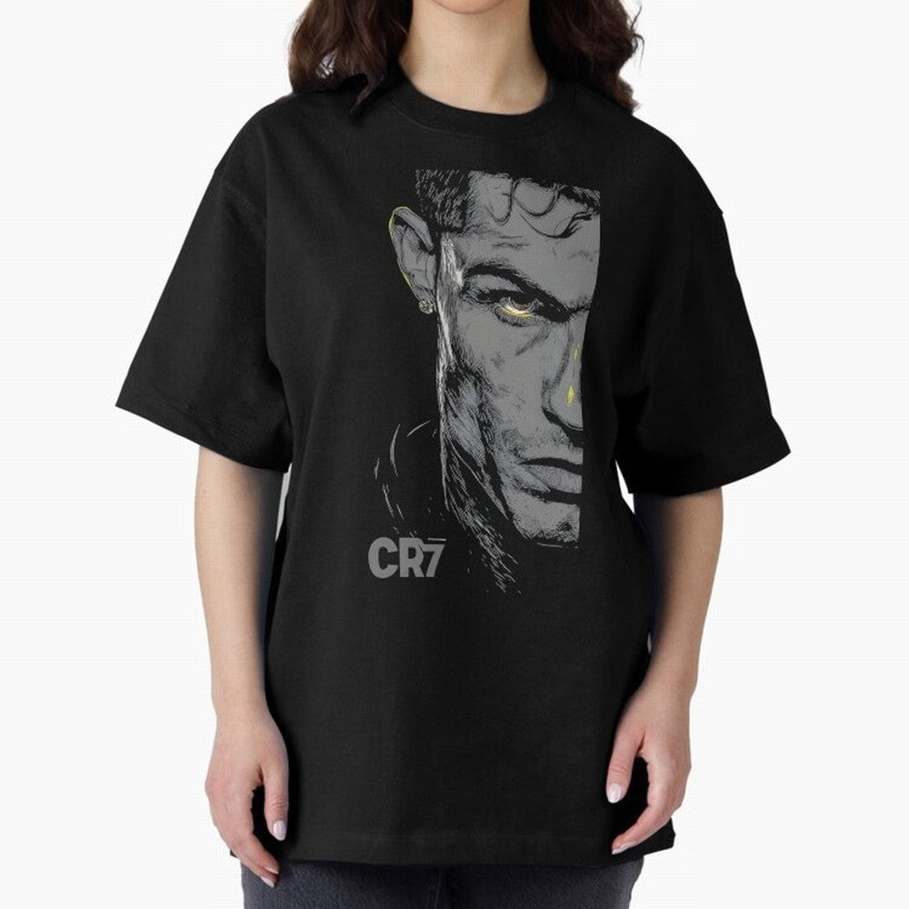 Cristiano Ronaldo Goat 7 Oversized T-Shirt Bring Home FIFA World Cup 2026 Group Stage for Fans of Cristiano Ronaldo, Haaland and CR7 and Brazil, Portugal and Argentina, Bringing Football Festival Excitement, Trophy Ambitions, Country Rivalries and