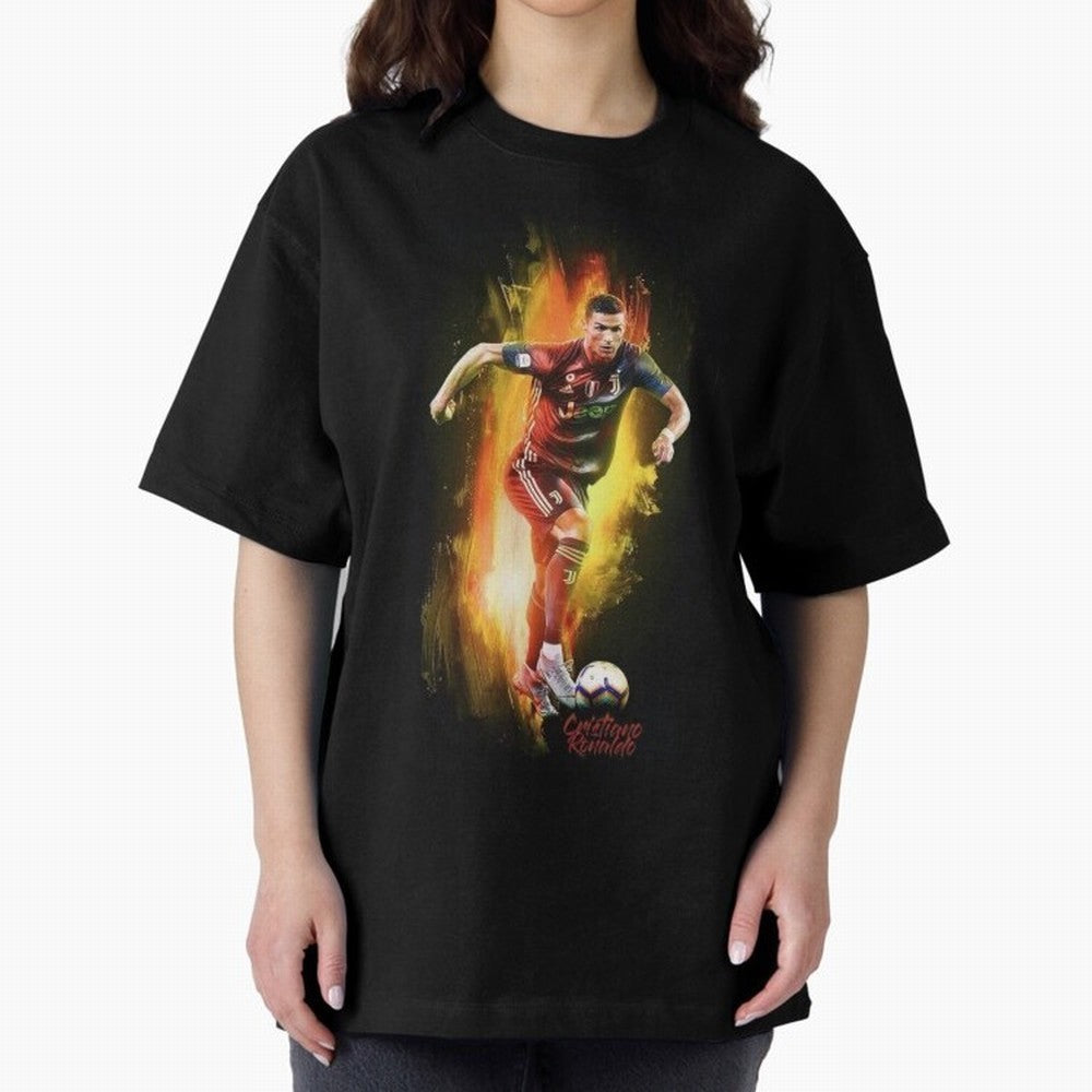 Ronaldo Wallpaper Oversized T-Shirt Remember Iconic Moments from the FIFA World Cup 2026 Journey through Messi Highlights, Argentina Pride, Match Day Excitement, Supporter Culture, Golden Goals and Global Football Passion; Built for Supporters