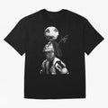 Ronaldinho - black white Oversized T-Shirt Create FIFA World Cup 2026 for Fans of Neymar and Germany, Bringing Vintage Soccer Flavor, Modern Football Stars, National Flags and Final Night Emotion; Ideal for Football Dads, Football Moms, Friends,