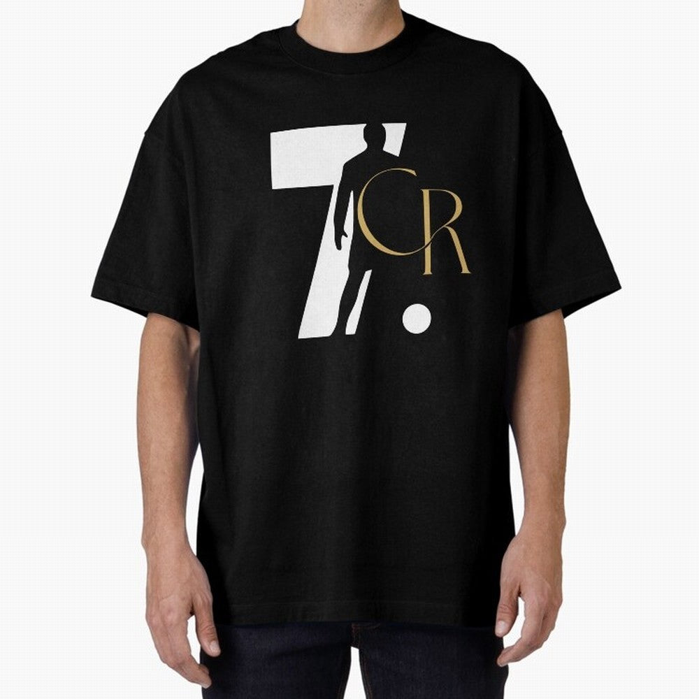 Cristiano Ronaldo Oversized T-Shirt Turn Football Passion into Global Football Passion for FIFA World Cup 2026 USA Canada Mexico, Centered on Messi, CR7 and Mbappe, Brazil, Classic Soccer Heritage, Championship Pressure, Fan Loyalty and