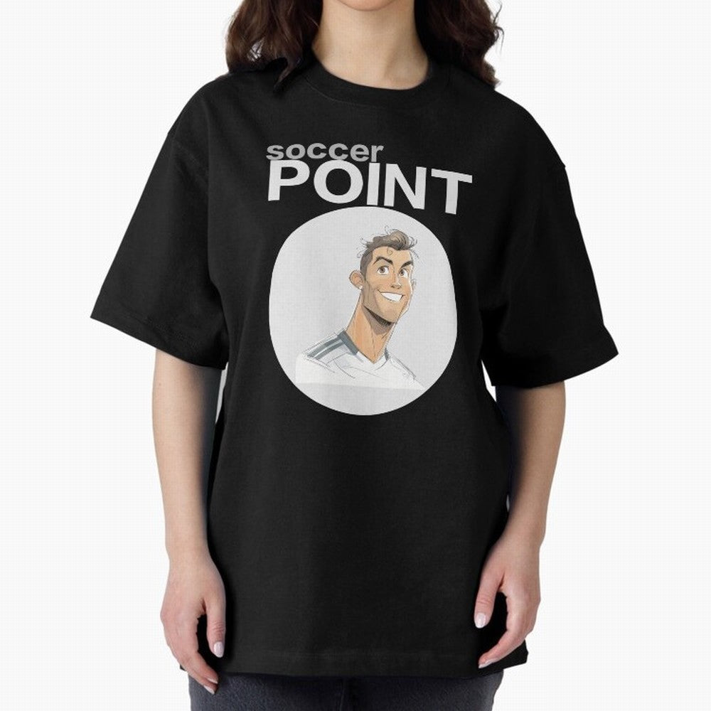 Cristiano Ronaldo POINT Oversized T-Shirt Support Your Favorite Stars during FIFA World Cup 2026 Group Stage Spirit, Filled with Netherlands, Messi, Stadium Memories, Football Loyalty, International Chants and Championship Tradition; Perfect for