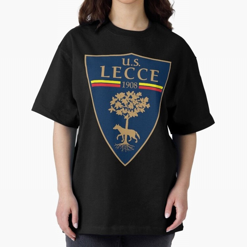 lecce Oversized T-Shirt Make Every Kick Count in FIFA World Cup 2026 for Fans of Haaland and Mbappe and Brazil, Bringing Champion Mindset, Group Stage Buzz, Knockout Tension and Passionate Fan Culture; Created for Match Day Parties, Soccer Gifts,