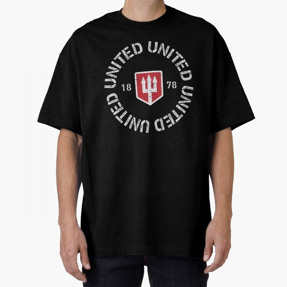 Manchester United Retro Vintage Oversized T-Shirt Show Your Tournament Heart for Global Football Passion for FIFA World Cup 2026 USA Canada Mexico, with Mbappe, Argentina and Brazil, Stadium Chants, National Pride, Trophy Dreams and Unforgettable