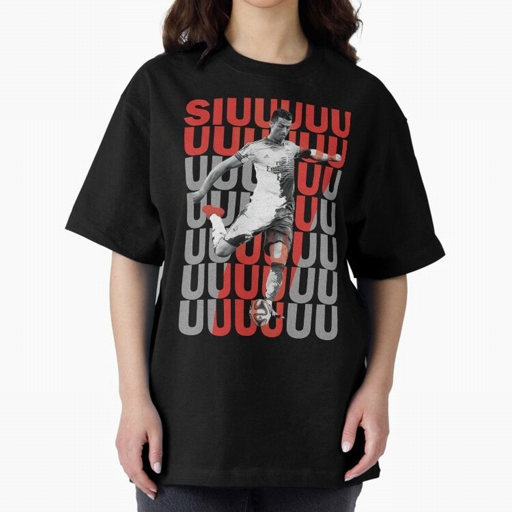 Siuuuuuu Cristiano Ronaldo Oversized T-Shirt Bring a Vintage Feel to FIFA World Cup 2026 USA Canada Mexico for Fans of CR7 and Germany, Bringing Game Day Rituals, Football Legends, Country Pride and the Road to the Final; Created for Match Day