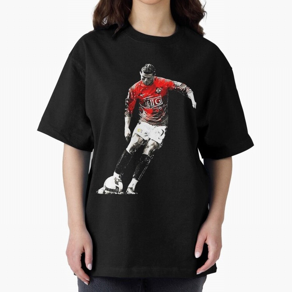 Cristiano Ronaldo Manchester 2008 Oversized T-Shirt Celebrate the Magic of FIFA World Cup 2026 Group Stage Spirit, Driven by Portugal, Messi, Match Day Excitement, Supporter Culture, Golden Goals and Global Football Passion; Perfect for Supporters