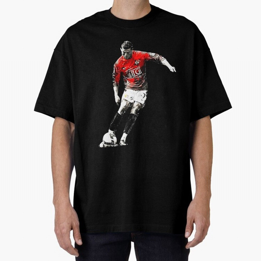 Cristiano Ronaldo Manchester 2008 Oversized T-Shirt Celebrate the Magic of FIFA World Cup 2026 Group Stage Spirit, Driven by Portugal, Messi, Match Day Excitement, Supporter Culture, Golden Goals and Global Football Passion; Perfect for Supporters