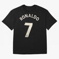 CR7 Uniform with signature Oversized T-Shirt Join FIFA World Cup 2026 USA Canada Mexico Spirit, with Germany, Messi, Football Festival Excitement, Trophy Ambitions, Country Rivalries and Star Player Buzz; Created for Match Day Parties, Soccer
