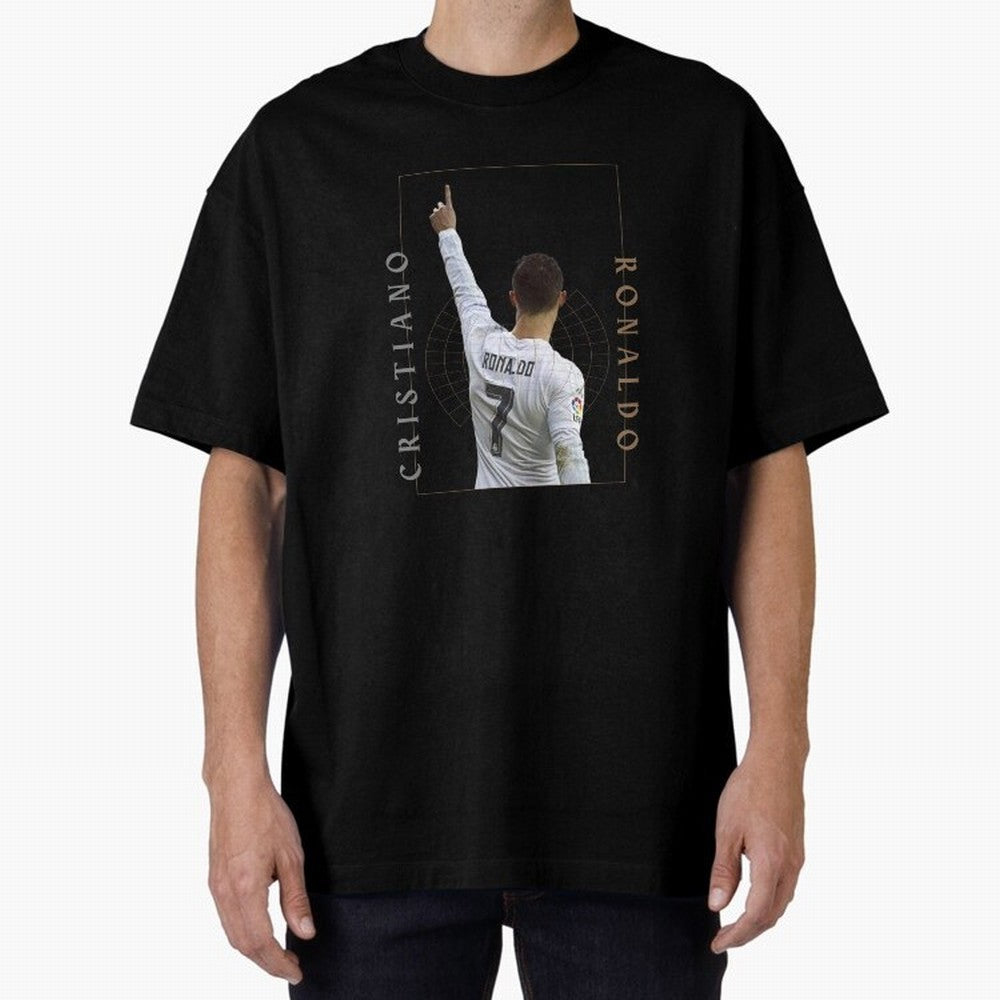 Cristiano Ronaldo CR7 Best Seller Oversized T-Shirt Celebrate the Next Chapter of FIFA World Cup 2026 USA Canada Mexico Centered on Messi, Neymar and Mbappe, Argentina, France and Brazil Energy, Retro Football Energy, Iconic Rivalries, Trophy Chase