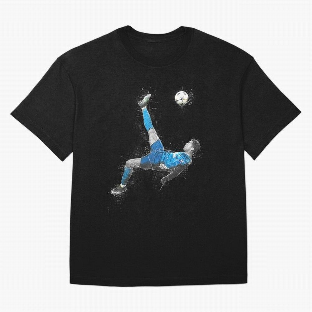 Cristiano Ronaldo Cristiano Ronaldo Oversized T-Shirt Follow the Road to FIFA World Cup 2026 USA Canada Mexico with Messi, Neymar and Mbappe, England and Germany Energy, Championship Spirit, Famous Goals, Roaring Crowds and International Football