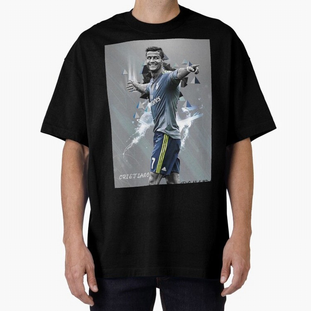 cristiano ronaldo Oversized T-Shirt Step into Global Football Passion for FIFA World Cup 2026 USA Canada Mexico, Filled with Messi, Neymar and Mbappe, Spain, Football History, Final Match Energy, Crowd Noise and Once in a Lifetime Moments; Perfect