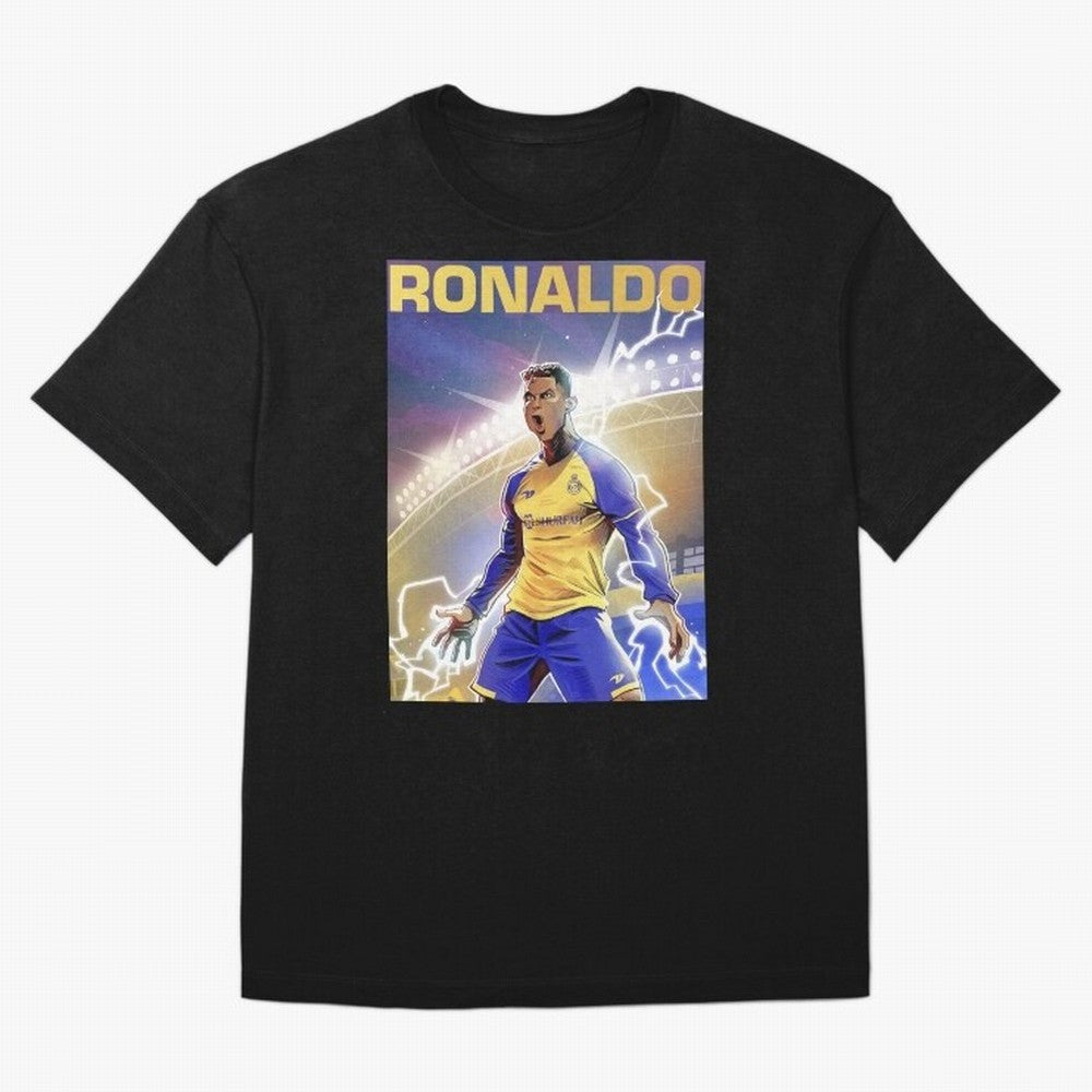 Ronaldo Al-Nassr Football Club - Oversized T-Shirt Support the Legends of FIFA World Cup 2026 Spirit, Made for Argentina and Brazil, CR7, Champion Mindset, Group Stage Buzz, Knockout Tension and Passionate Fan Culture; Made for Collectors Who Enjoy