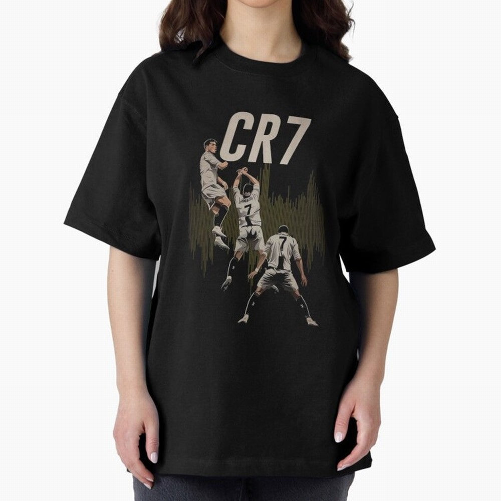 Cristiano Ronaldo Oversized T-Shirt Support Global Football Passion for FIFA World Cup 2026 Group Stage, Driven by Cristiano Ronaldo, Haaland and CR7, England and Germany, Tournament Hype, Historic Matchups, Family Viewing Parties and Global Sports