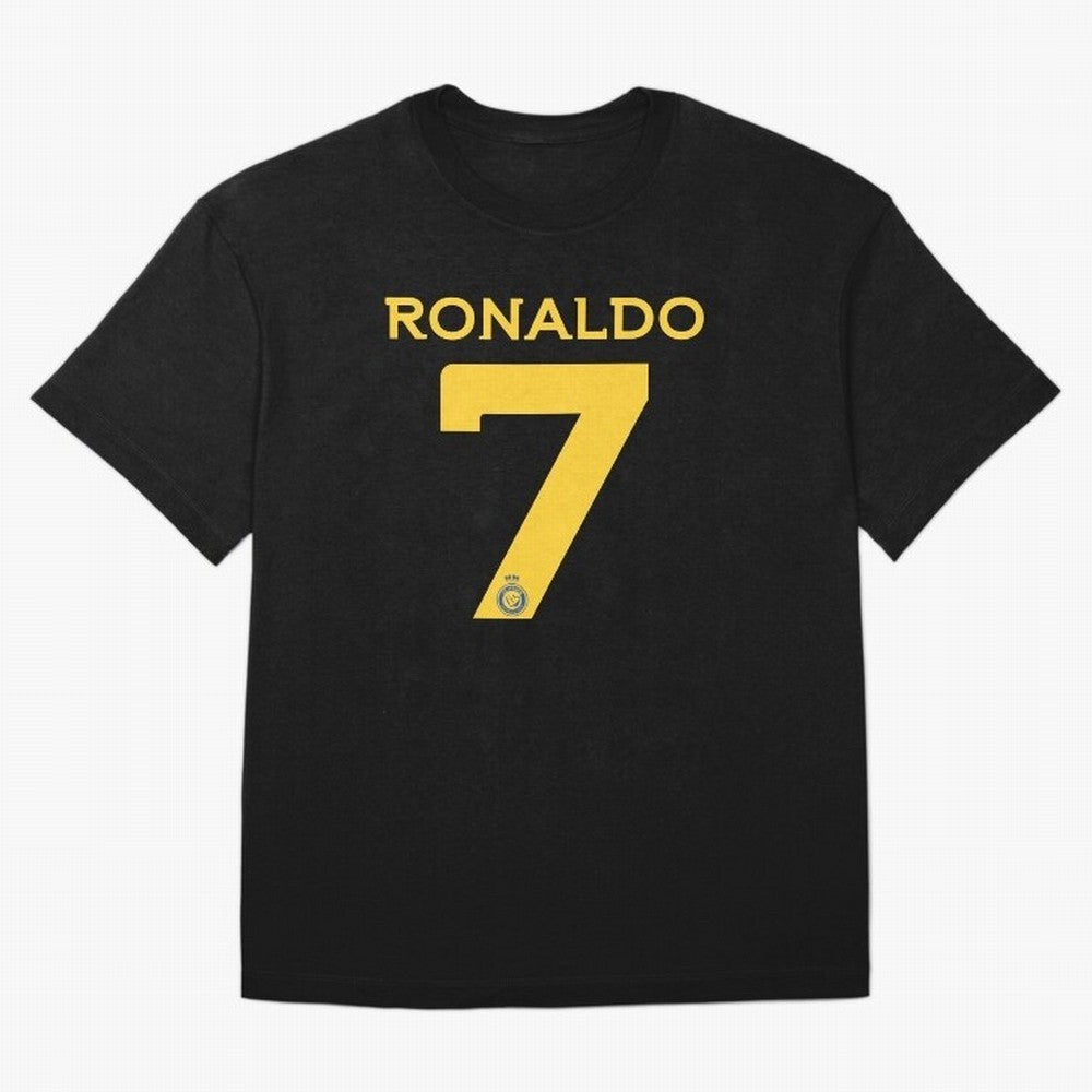 Ronaldo 7 Al-Nassr Football Club - Oversized T-Shirt Bring Trophy Dreams to Match Day Hype around FIFA World Cup 2026 USA Canada Mexico, Messi, England, Supporter Pride, Iconic Celebrations, Legendary Names and Global Match Day Energy; Perfect for