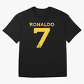 Ronaldo 7 Al-Nassr Football Club - Oversized T-Shirt Bring Trophy Dreams to Match Day Hype around FIFA World Cup 2026 USA Canada Mexico, Messi, England, Supporter Pride, Iconic Celebrations, Legendary Names and Global Match Day Energy; Perfect for