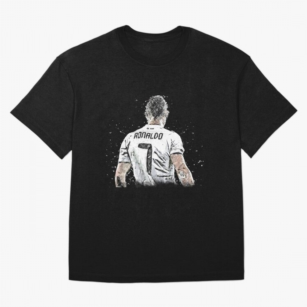 Cristiano ronaldo back Oversized T-Shirt Celebrate Rivalries and Pride in Match Day Hype around FIFA World Cup 2026, Haaland, Portugal, Spain and Germany, Tournament Hype, Historic Matchups, Family Viewing Parties and Global Sports Pride; Ideal for