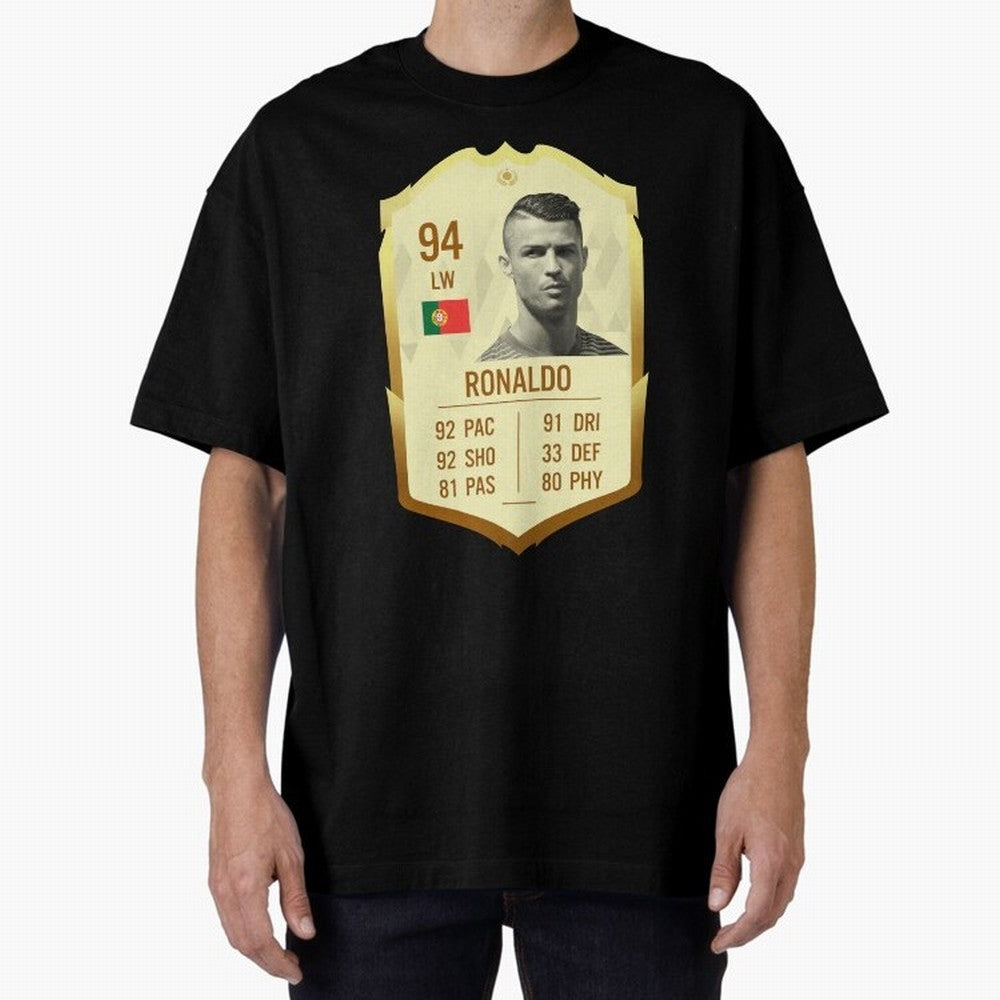 Cristiano Ronaldo Ultimate Card Oversized T-Shirt Represent FIFA World Cup 2026 USA Canada Mexico Celebrating Neymar, Spain and Netherlands Energy, Football Passion, Legendary Performances, Festival Vibes and Supporter Community; Perfect for People