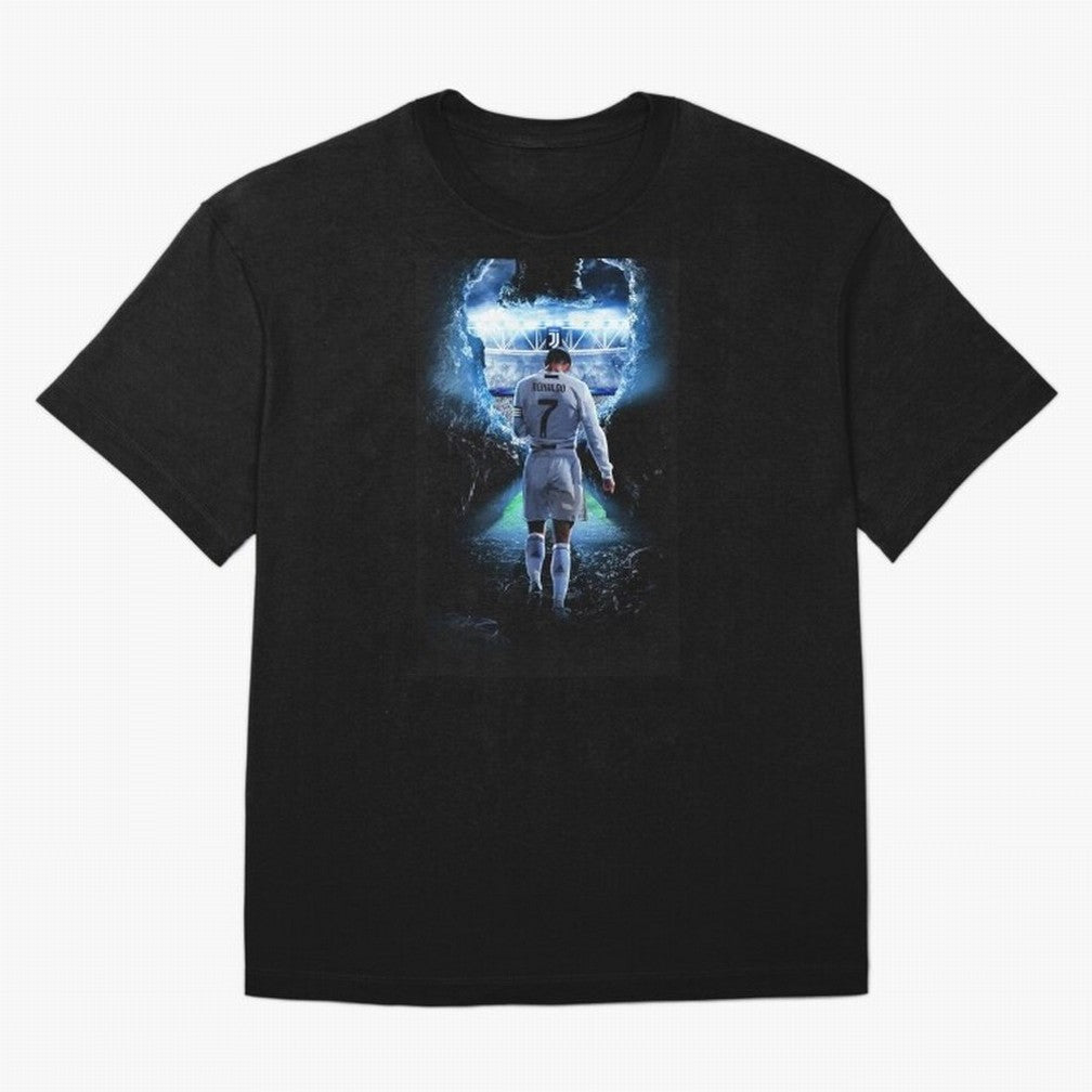 Football player Oversized T-Shirt Celebrate National Team Dreams in FIFA World Cup 2026 USA Canada Mexico Spirit, Featuring England, Messi, Championship Spirit, Famous Goals, Roaring Crowds and International Football Unity; Perfect for Supporters