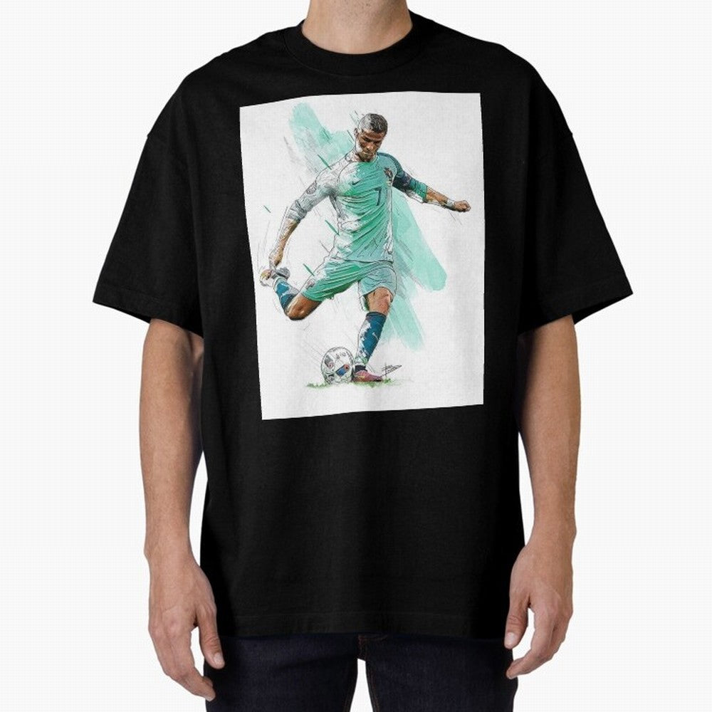 Cristiano ronaldo 7 Oversized T-Shirt Stand with the FIFA World Cup 2026 USA Canada Mexico Journey through Neymar, Haaland and Cristiano Ronaldo Highlights, Spain and Netherlands Pride, Retro Football Energy, Iconic Rivalries, Trophy Chase Drama