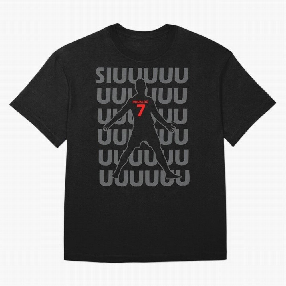Siuuuuuu Cristiano Ronaldo Kids T-Shirt Oversized T-Shirt Honor Global Football Passion for FIFA World Cup 2026, Inspired by Messi and Cristiano Ronaldo, Portugal, Sports Nostalgia, International Competition, Famous Players and Unforgettable