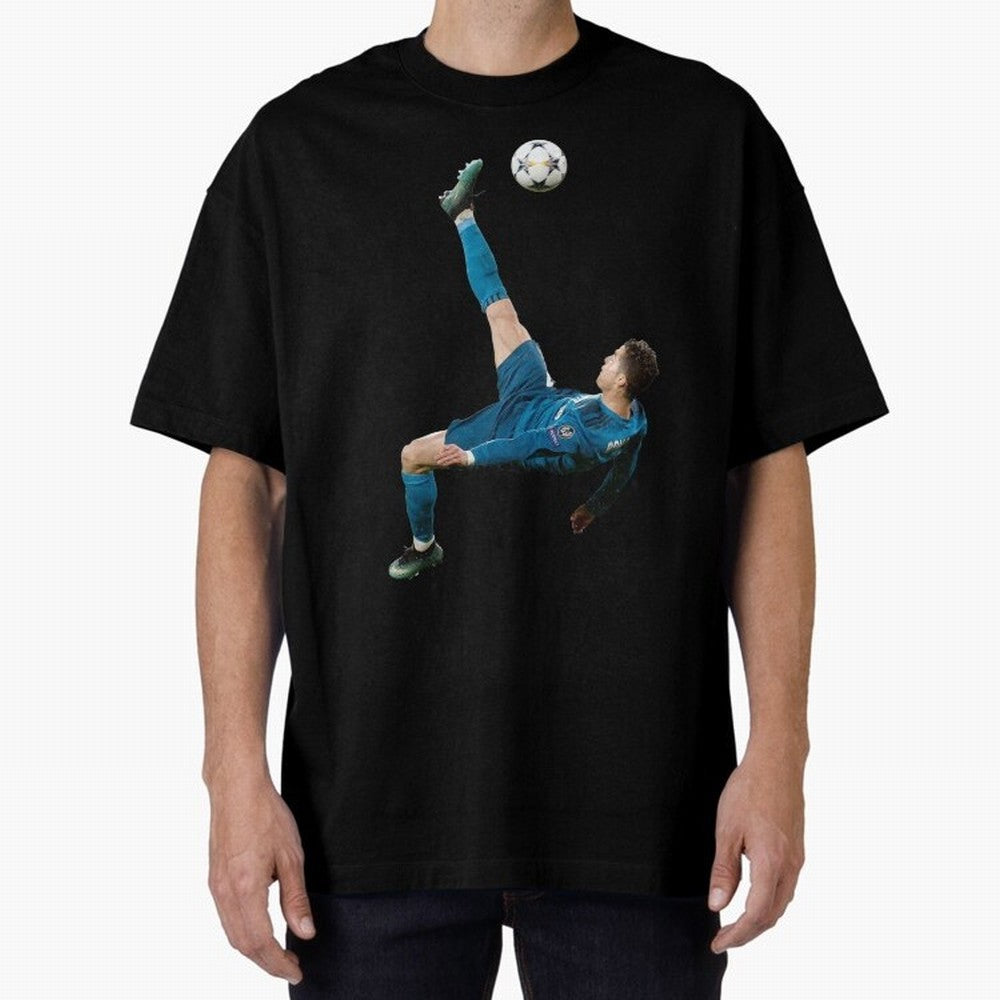 CRISTIANO RONALDO BICYCLE KICK Classic Oversized T-Shirt Bring Supporter Culture to the FIFA World Cup 2026 USA Canada Mexico Journey through Messi Highlights, Spain Pride, Football History, Final Match Energy, Crowd Noise and Once in a Lifetime