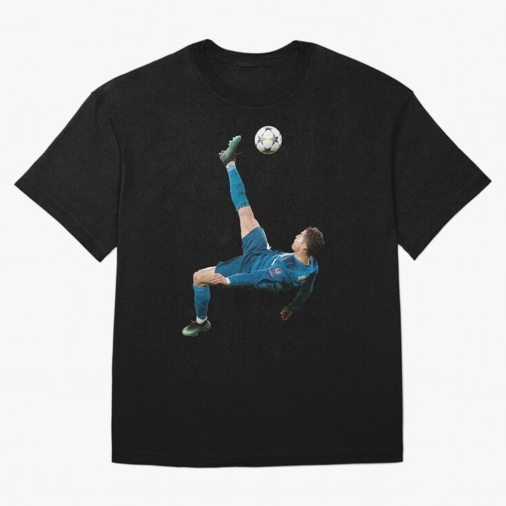 CRISTIANO RONALDO BICYCLE KICK Classic Oversized T-Shirt Bring Supporter Culture to the FIFA World Cup 2026 USA Canada Mexico Journey through Messi Highlights, Spain Pride, Football History, Final Match Energy, Crowd Noise and Once in a Lifetime