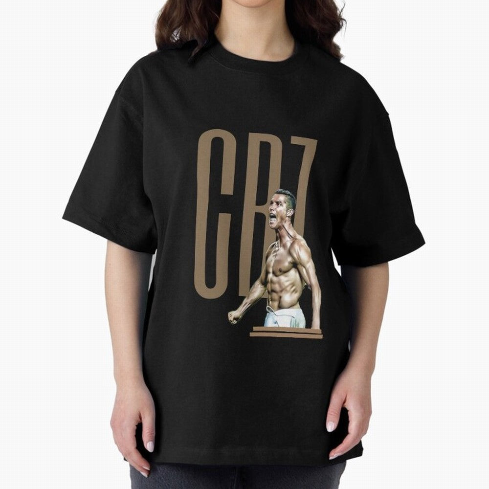 Best Seller - CR7 - Cristiano Ronaldo Merchandise Oversized T-Shirt Celebrate the Magic of FIFA World Cup 2026 USA Canada Mexico Connected to Cristiano Ronaldo, Haaland and CR7, Brazil, Portugal and Argentina Energy, Retro Football Energy, Iconic