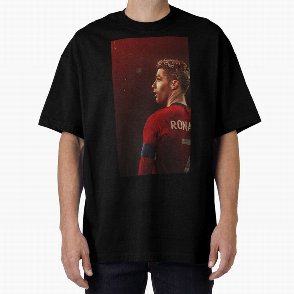 Art Ronaldo Wallpaper Oversized T-Shirt Bring Stadium Energy to FIFA World Cup 2026 Group Stage Spirit, with Argentina, France and Brazil, Messi, Neymar and Mbappe, Champion Mindset, Group Stage Buzz, Knockout Tension and Passionate Fan Culture;