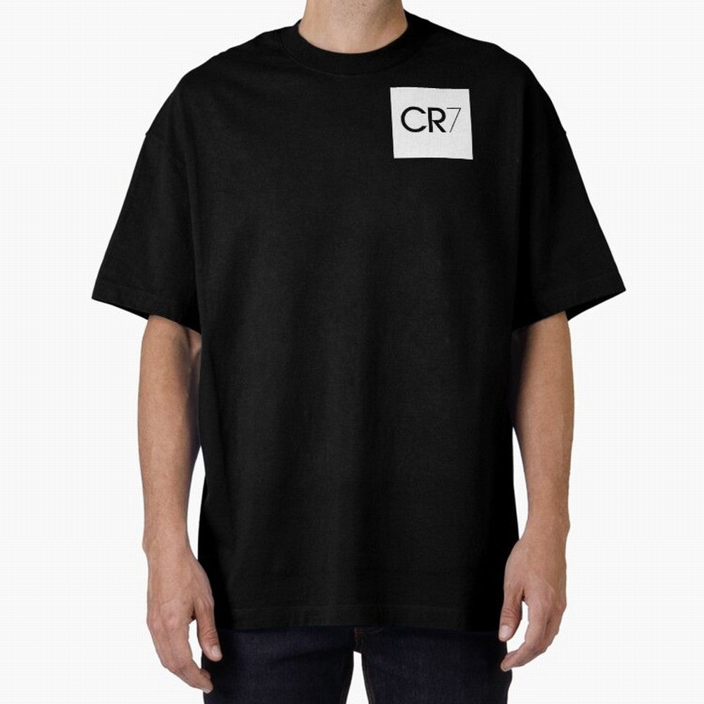 CR7 Logo Oversized T-Shirt Turn Up for FIFA World Cup 2026 USA Canada Mexico Featuring Cristiano Ronaldo, France and Portugal Energy, Supporter Pride, Iconic Celebrations, Legendary Names and Global Match Day Energy; Perfect for People Who Love