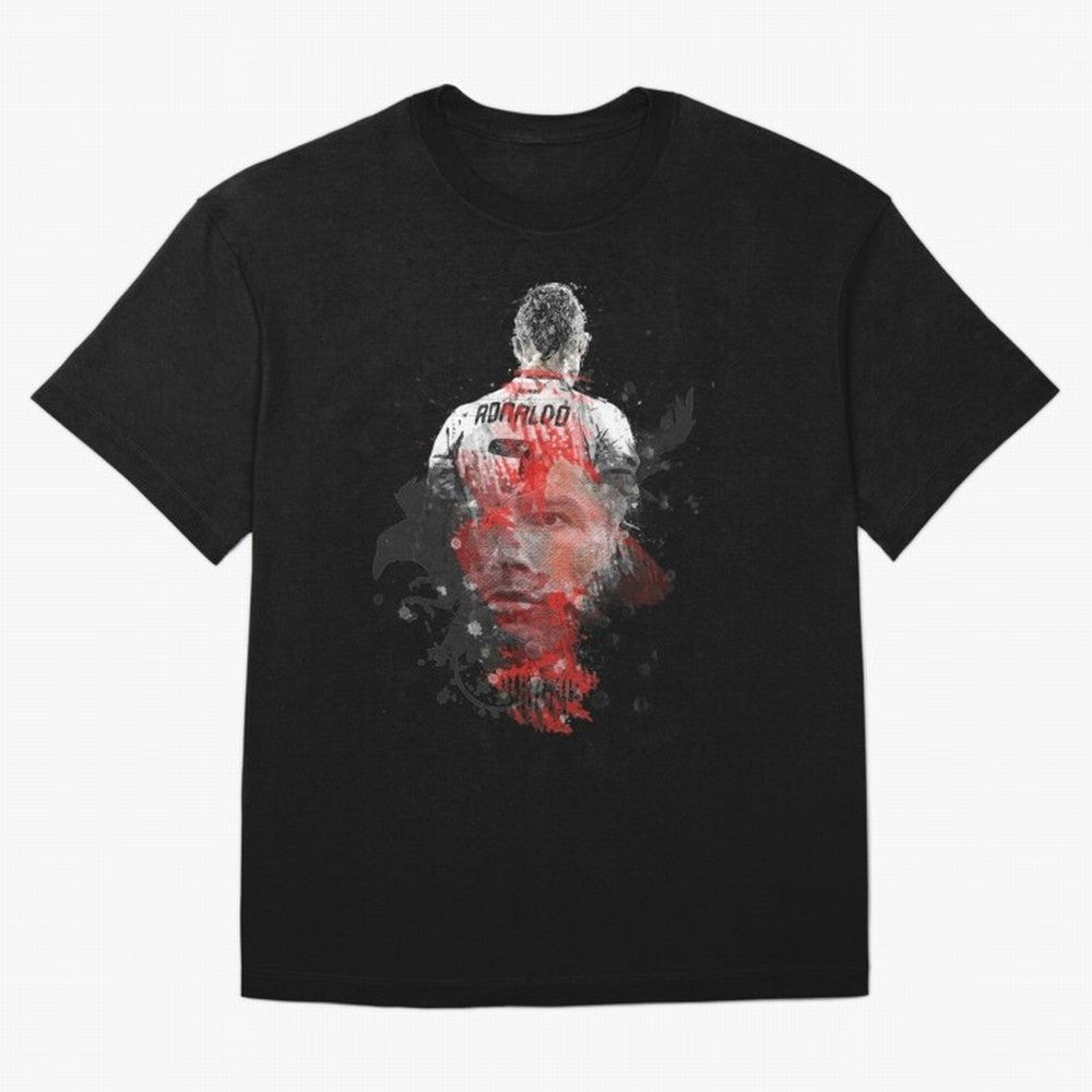 Cristiano Ronaldo Cristiano Ronaldo Oversized T-Shirt Fuel Match Day Hype around FIFA World Cup 2026 USA Canada Mexico, Neymar, Spain and Netherlands, Sports Nostalgia, International Competition, Famous Players and Unforgettable Victories; Created