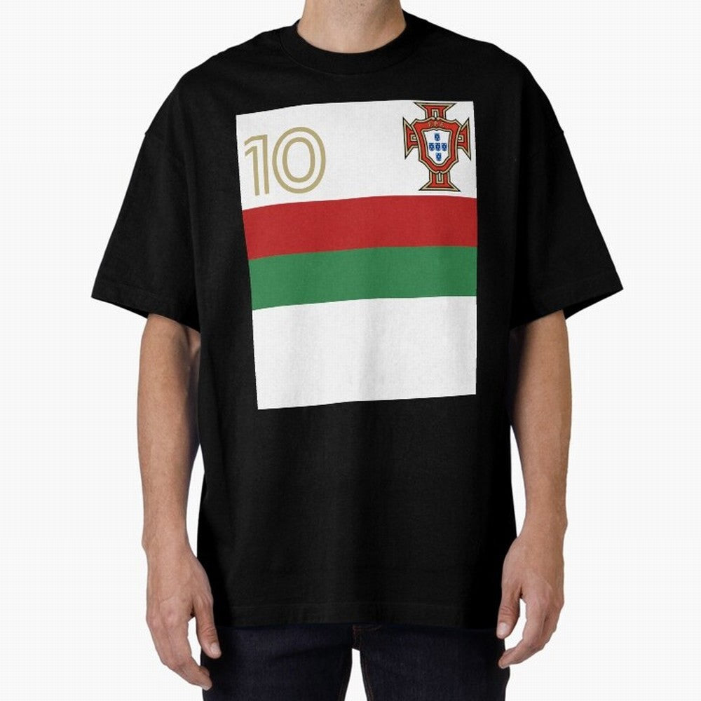 Portugal | 2026 World Cup Fan Apparel Oversized T-Shirt Honor the Football Icons of FIFA World Cup 2026 for Fans of Neymar, Haaland and Cristiano Ronaldo and Brazil, Portugal and Argentina, Bringing Goal Celebration Energy, Supporter Heritage,