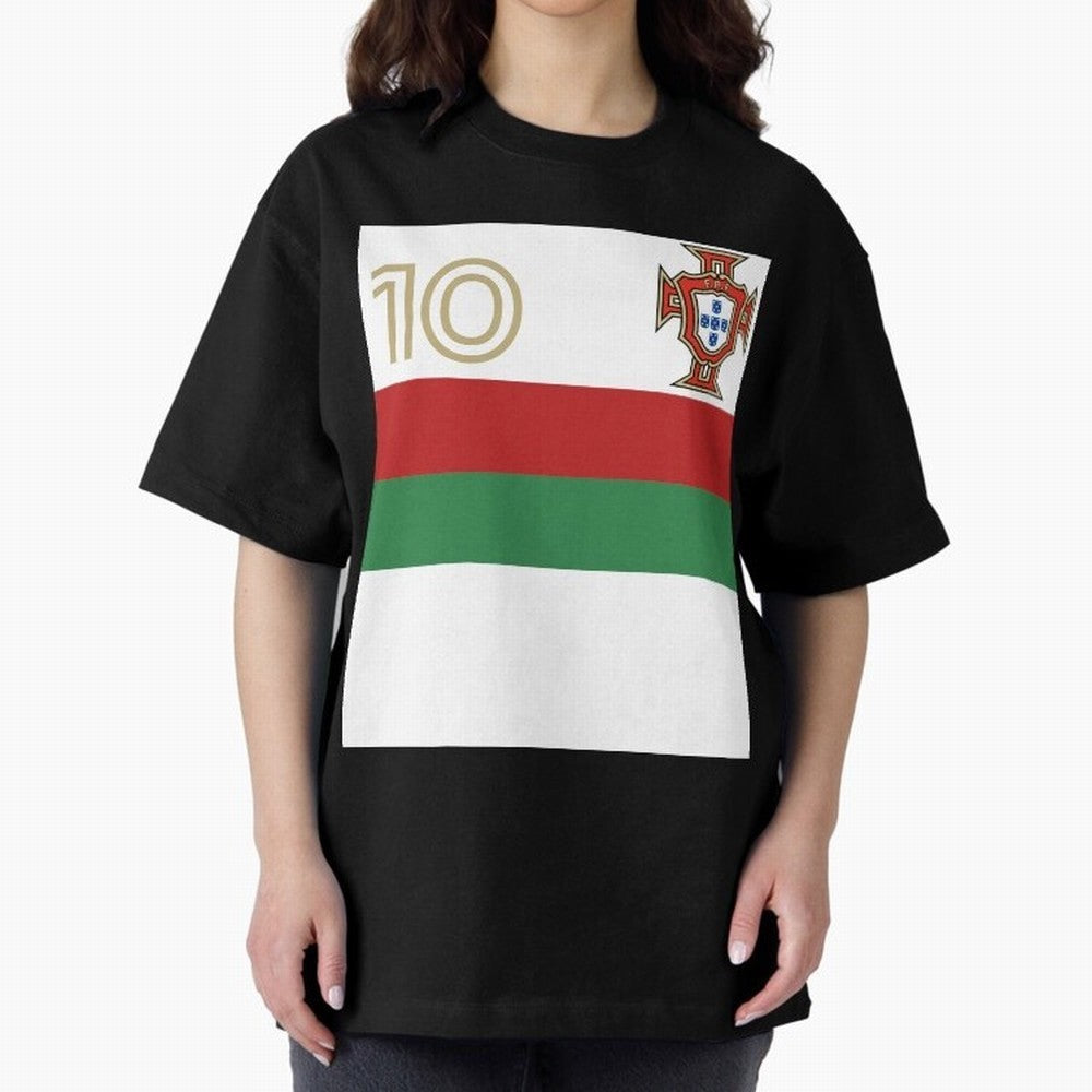 Portugal | 2026 World Cup Fan Apparel Oversized T-Shirt Honor the Football Icons of FIFA World Cup 2026 for Fans of Neymar, Haaland and Cristiano Ronaldo and Brazil, Portugal and Argentina, Bringing Goal Celebration Energy, Supporter Heritage,