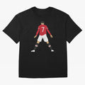 CR7 Man U | SIIIIIUUUUUUU (Celebration) Oversized T-Shirt Mark Match Day Hype around FIFA World Cup 2026 USA Canada Mexico, Messi, Argentina and Brazil, Football Passion, Legendary Performances, Festival Vibes and Supporter Community; Built for