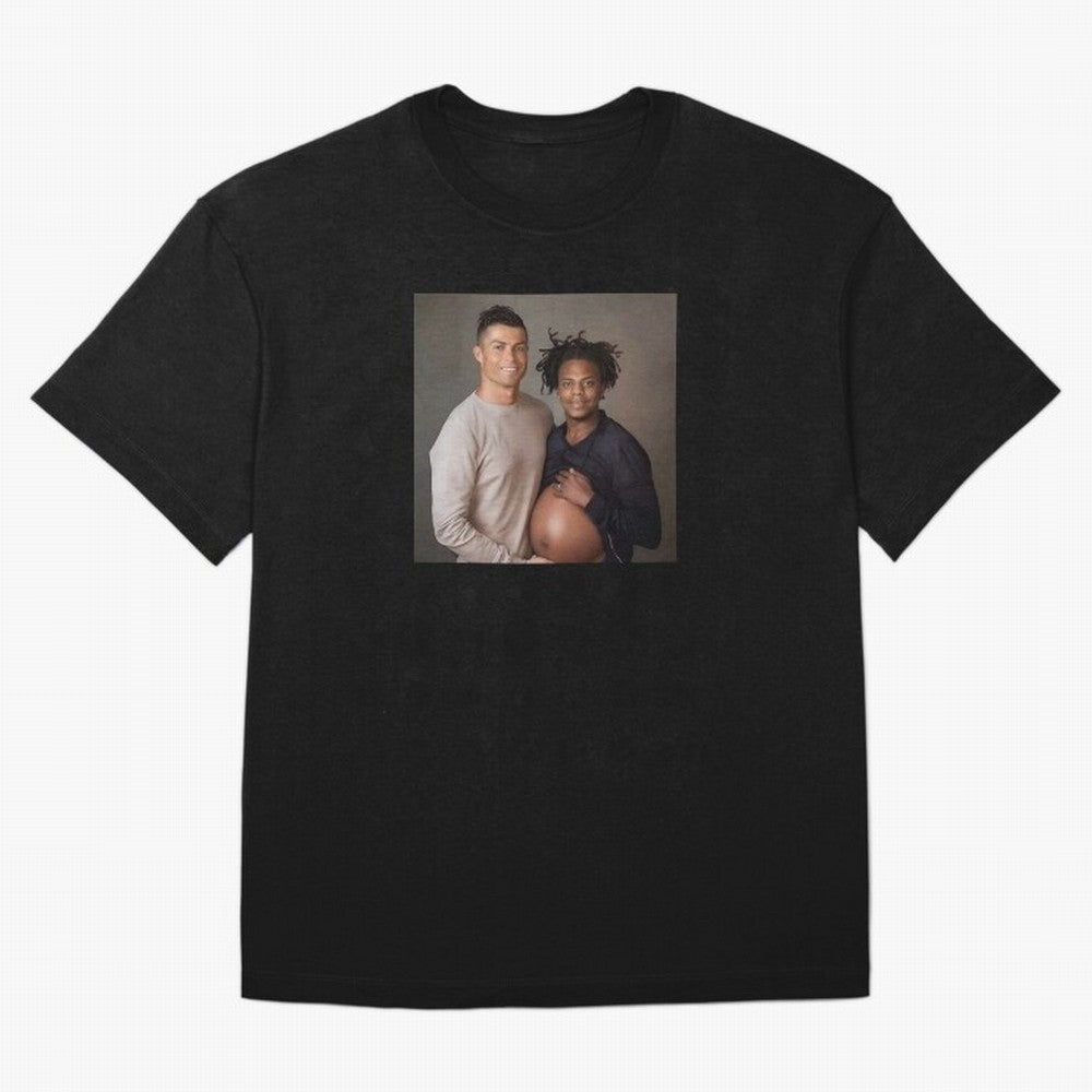 Cristiano Ronaldo and IShowSpeed pregnant. Oversized T-Shirt Refresh FIFA World Cup 2026 Group Stage Made for Messi, France Energy, Fan Favorite Moments, National Team Passion, Big Match Drama and Soccer History; Ideal for Football Dads, Football