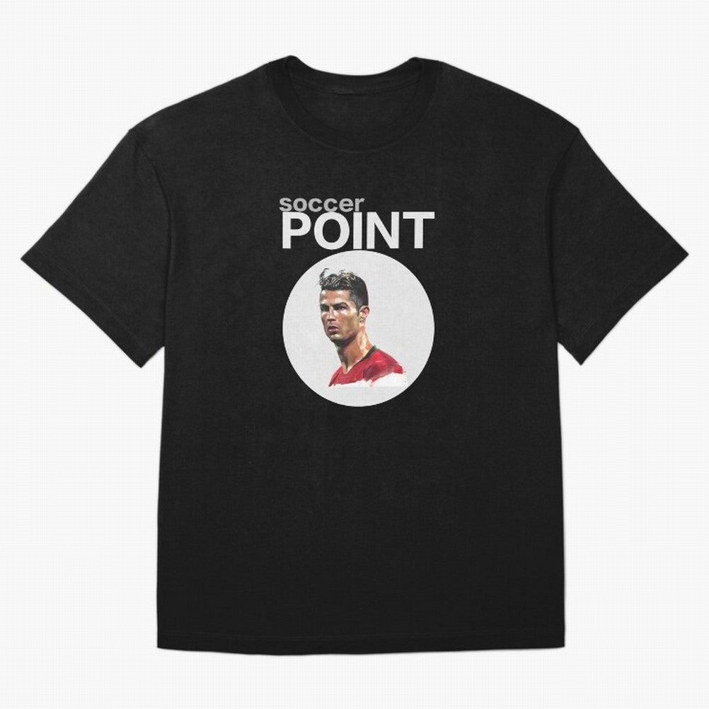 soccer POINT Oversized T-Shirt Relive Legendary Nights from FIFA World Cup 2026 Group Stage Spirit, Driven by France, Neymar, Haaland and Cristiano Ronaldo, Football Festival Excitement, Trophy Ambitions, Country Rivalries and Star Player Buzz;