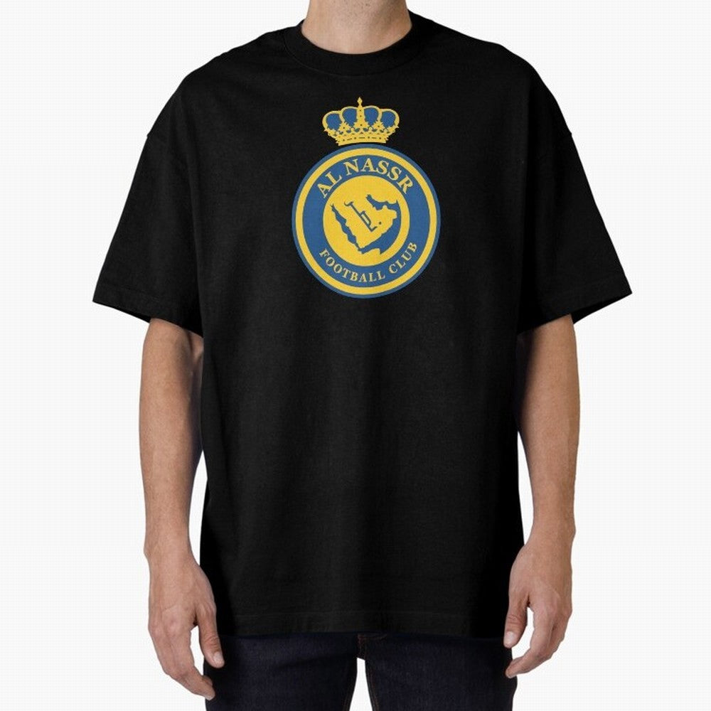 Al-Nassr Football Club - Oversized T-Shirt Carry the Colors and Pride of the FIFA World Cup 2026 USA Canada Mexico Journey through Neymar, Haaland and Cristiano Ronaldo Highlights, England and Germany Pride, Stadium Chants, National Pride, Trophy