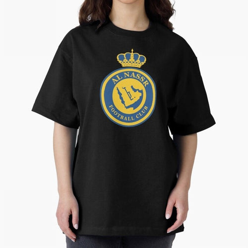 Al-Nassr Football Club - Oversized T-Shirt Carry the Colors and Pride of the FIFA World Cup 2026 USA Canada Mexico Journey through Neymar, Haaland and Cristiano Ronaldo Highlights, England and Germany Pride, Stadium Chants, National Pride, Trophy