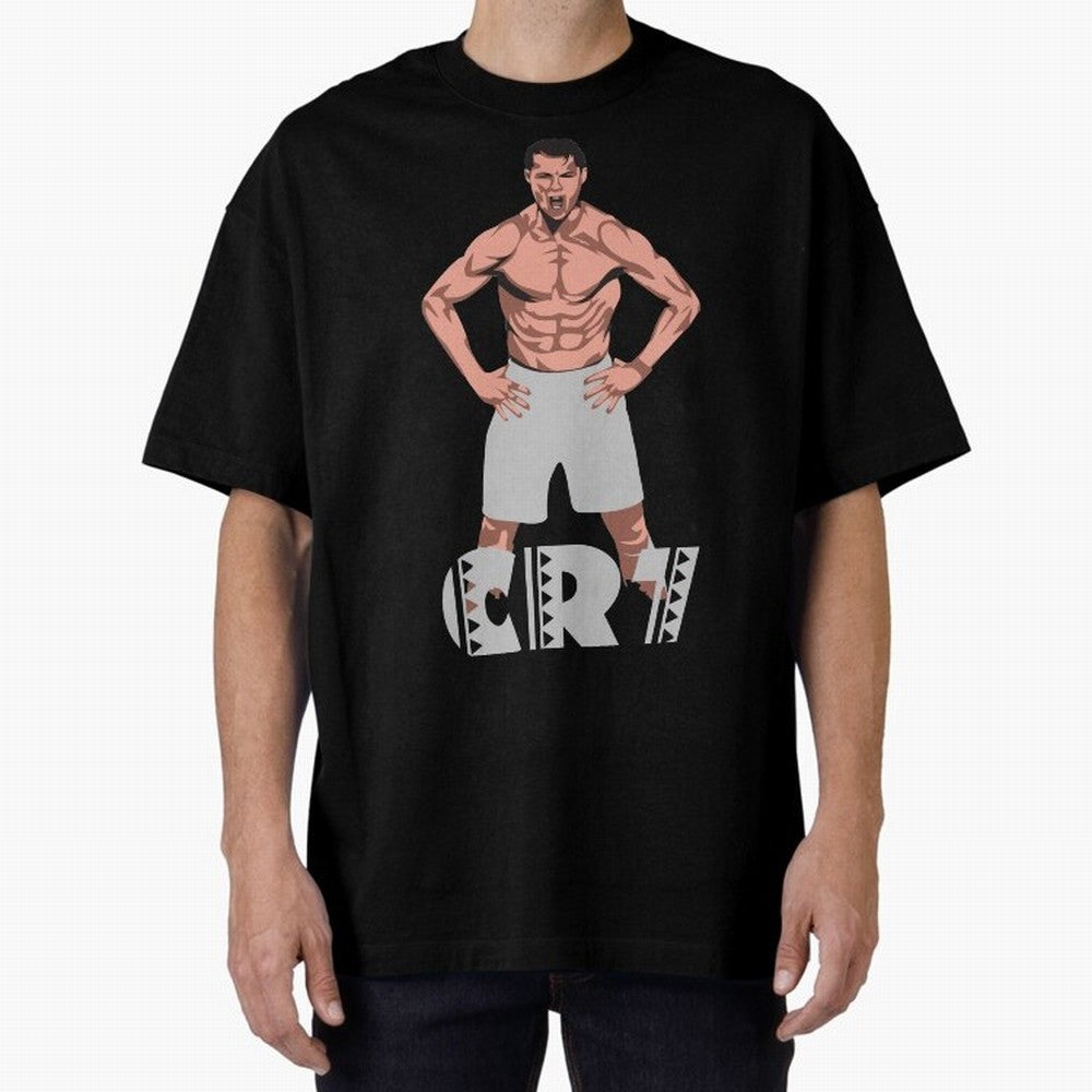 BEST - Cristiano Ronaldo Oversized T-Shirt Join Global Football Passion for FIFA World Cup 2026 Group Stage, Built around Mbappe, Argentina and Brazil, Retro Football Energy, Iconic Rivalries, Trophy Chase Drama and Stadium Atmosphere; Ideal for
