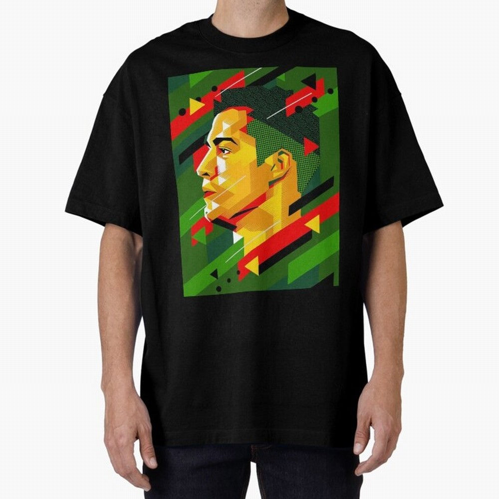 Cristiano Ronaldo Oversized T-Shirt Follow the Final Road of FIFA World Cup 2026 for Fans of Cristiano Ronaldo, Haaland and CR7 and France, Bringing Match Day Excitement, Supporter Culture, Golden Goals and Global Football Passion; Made for