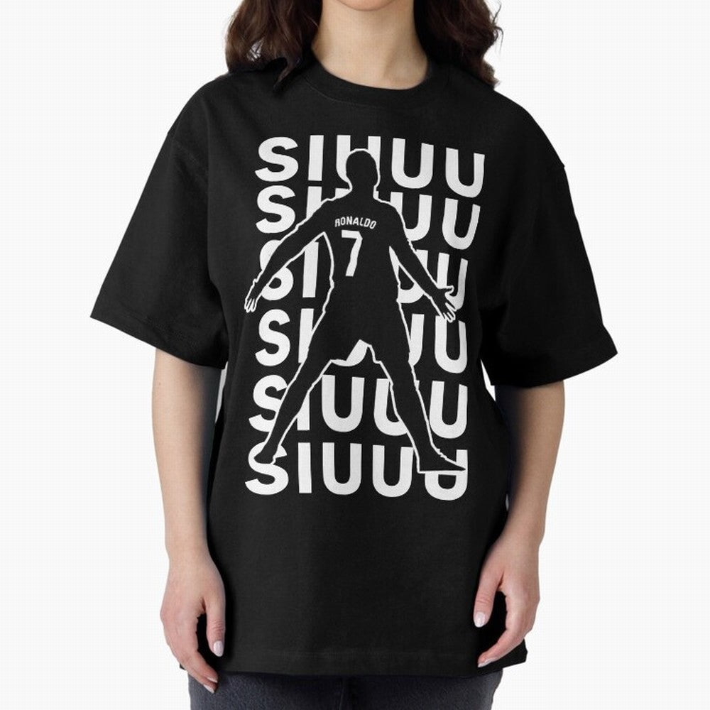 siuuu ronaldo Cristiano CR7 memes MUFC Oversized T-Shirt Celebrate the Next Chapter of FIFA World Cup 2026 USA Canada Mexico for Fans of Messi and Brazil, Bringing Global Supporter Spirit, Legendary Goals, National Colors and Tournament