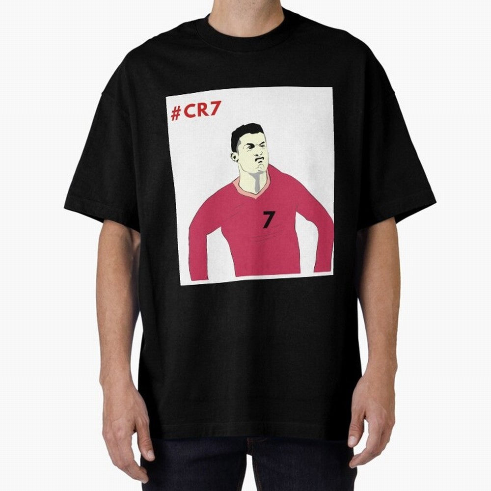 Cristiano ronaldo Oversized T-Shirt Bring Match Day Fire to FIFA World Cup 2026 USA Canada Mexico Spirit, Made for France, CR7, Tournament Hype, Historic Matchups, Family Viewing Parties and Global Sports Pride; Great for Watch Parties, Sports