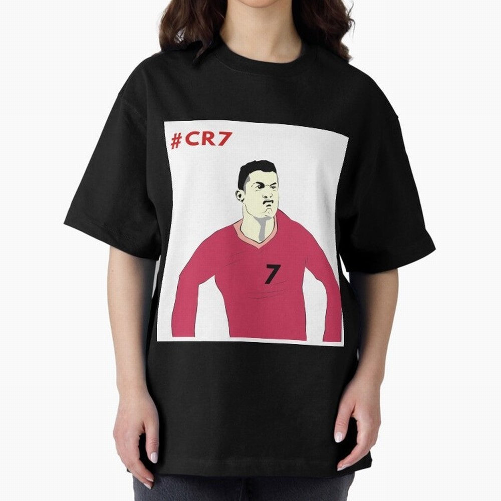 Cristiano ronaldo Oversized T-Shirt Bring Match Day Fire to FIFA World Cup 2026 USA Canada Mexico Spirit, Made for France, CR7, Tournament Hype, Historic Matchups, Family Viewing Parties and Global Sports Pride; Great for Watch Parties, Sports