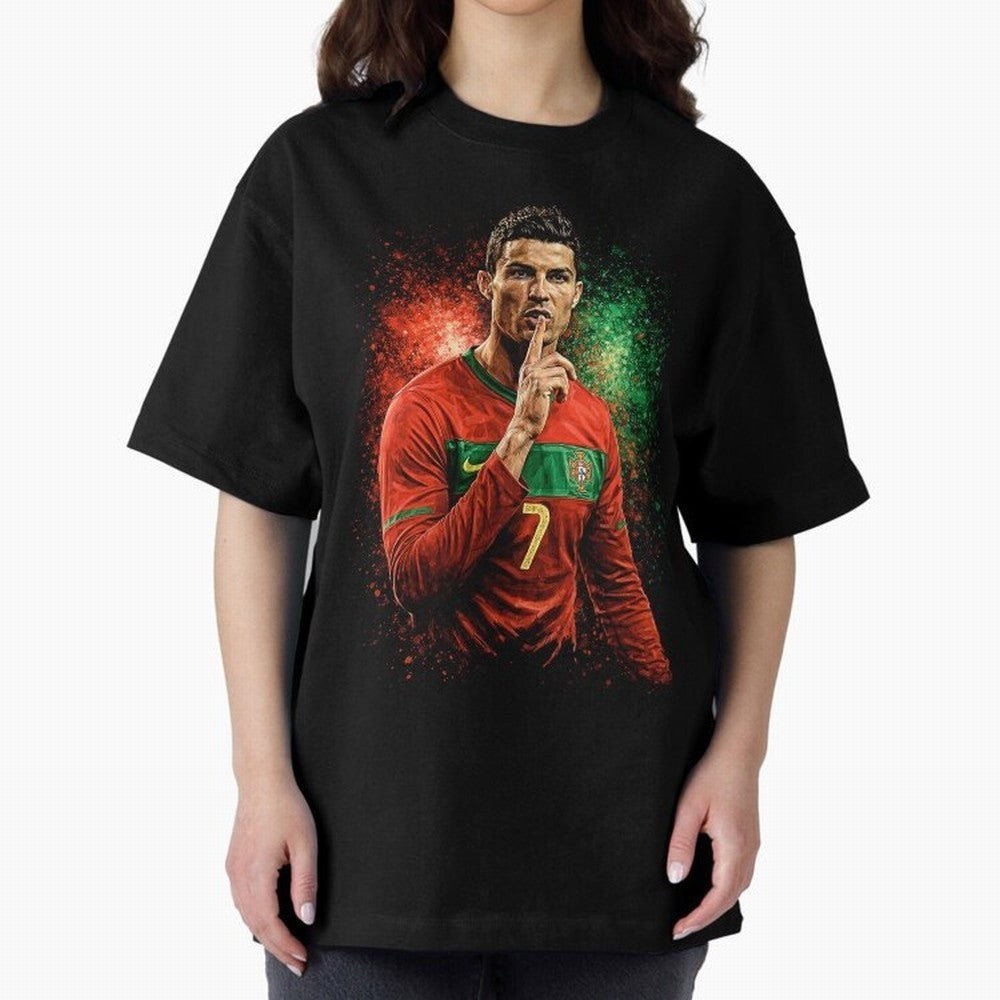 Cristiano Ronaldo Football Legend Oversized T-Shirt Join the Countdown to Match Day Hype around FIFA World Cup 2026, Mbappe and Neymar, Brazil, Portugal and Argentina, Soccer Culture, Superstar Moments, National Team Dreams and Competitive Fire;