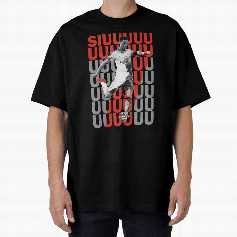 Siuuuuuu Cristiano Ronaldo Oversized T-Shirt Celebrate Supporters United by the FIFA World Cup 2026 Journey through Haaland Highlights, France Pride, Classic Soccer Heritage, Championship Pressure, Fan Loyalty and International Pride; Ideal for