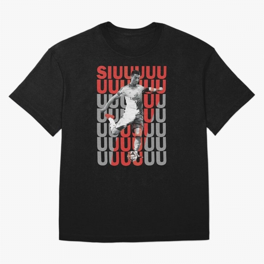 Siuuuuuu Cristiano Ronaldo Oversized T-Shirt Celebrate Supporters United by the FIFA World Cup 2026 Journey through Haaland Highlights, France Pride, Classic Soccer Heritage, Championship Pressure, Fan Loyalty and International Pride; Ideal for