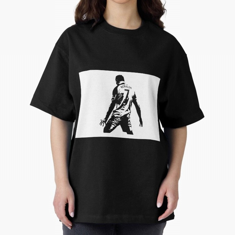 Cristiano Ronaldo Oversized T-Shirt Show Your Tournament Heart for FIFA World Cup 2026 Group Stage for Fans of Messi, CR7 and Mbappe and Argentina, Bringing Tournament Hype, Historic Matchups, Family Viewing Parties and Global Sports Pride; Made