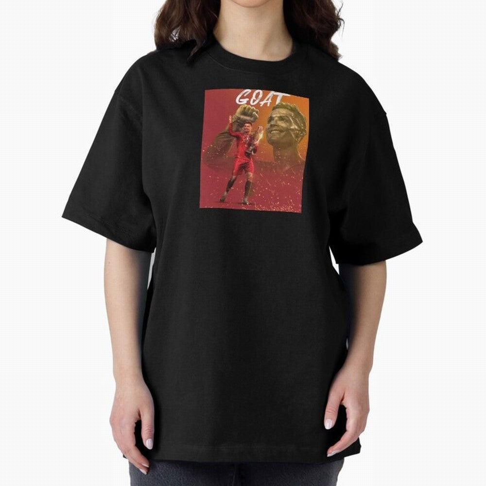 Wallpaper Cris Ronaldo Oversized T-Shirt Stand with FIFA World Cup 2026 Group Stage for Fans of Messi and Cristiano Ronaldo and France, Bringing Champion Mindset, Group Stage Buzz, Knockout Tension and Passionate Fan Culture; Perfect for People Who