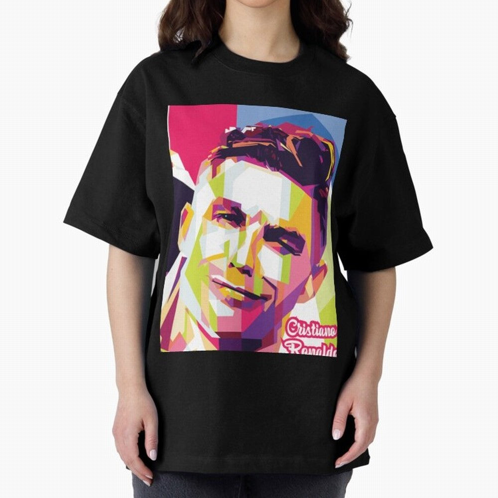 Cristiano Ronaldo Cristiano Ronaldo Oversized T-Shirt Celebrate Unforgettable Nights in the FIFA World Cup 2026 USA Canada Mexico Journey through Cristiano Ronaldo, Haaland and CR7 Highlights, Argentina, France and Brazil Pride, Classic Soccer